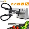 Knife Sharpener 4 Stage Professional Kitchen Sharpening Stone Scissors Grinder Knives Tungsten Diamond Ceramic Whetstone Tool 210615