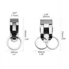 1pc roestvrijstalen sleutelring beveiliging clip op heavy duty riem sleutelclip riem sleutelhanger sleutelaccessoires G1019
