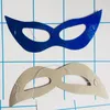 Masque en carton laser Creative Kids Dance Half Face Mask Glyptostrobus Multi Color Eye Vizard Mask Universal Random Color