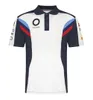 Moto Racing T-shirt Summer Men Motorcykel Cyling Lapel Polo Shirt Kort ärmstöd utanför vägen med andningsskjorta Motocross Jersey Plus-storlek kan anpassas