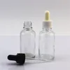 5 ml 10 ml 15 ml Glastropfflaschen 30 ml transparente E-Flüssigkeit leere Flasche mit Gummikappe Glasrohr 448 S2