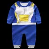 Jumpsuits baby pojke kläder födda rompers ekologiska bomull overall drake dbz ball z halloween kostym spädbarn pyjama onesie
