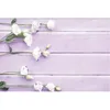 Party Decoration Purple Wood Board Backdrop White Rose Bakgrund F￶delsedag br￶llop Holiday Baby Shower Decor Po Booth Studio Props