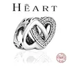 Autre 2022 Top Sale Silver 925 Family Heart Amitié Mom Charms Fit Fit Original Pan Bracelet For Women Jewelry Making Gift Rita22