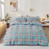 New Easter day Snowflakes Home bedding set 3/ 4pcs duvet cover set AB side bed linen flat sheet bedclothes adult Geometric C0223