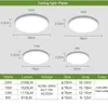 Vardagsrumslampor LED taklampa Ultra-tunn kallt vit 9W 13W 18W 24W Lighting Fixture takljus för sovrum och kök