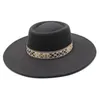 British Style Felt Fedoras Hat New Fashion 95CM Wide Brim Wool bowler Dress hat Winter Church Jazz Caps chapeu feminino1572667