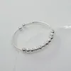 Bangle Exquisite Nine Transfer Beads Silver Plated Bangles For Women Temperament Bracelet Fashion Feasts Jewelry Gifts