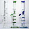 Triple Honeycomb Water Bongs With Birdcage Perc Hookahs 18mm Female Joint Oil Rig Dab Rigs Smoking Tools HR316