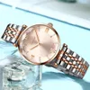 CIVO Luxe Cristal Montre Femmes Étanche Or Rose Bracelet En Acier Dames Montres-Bracelets Top Marque Bracelet Horloge Relogio Feminino 210310