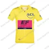 레이싱 재킷 EF 팀 2021 사이클링 저지 이탈리아 프랑스 투어 의류 핑크 옐로우 그린 폴카 도트 도로 경주 자전거 셔츠 MTB Maillot