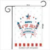 USA Independence Day Garden Flag 30x45cm Happy 4th July Outdoor Pongee Gnomes Printed Banner