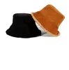 Newcorduroy صياد قبعة المرأة الشتاء دلو القبعات على الوجهين مع حوض الغمر غطاء في الهواء الطلق الدافئة سميكة الخريف الأزياء والإكسسوارات RRD12082