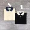 21ss heren bedrukte t-shirts Reflection Webbing kleding korte mouw heren tag letters polo zwart wit