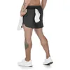 Running Shorts Men Fitness Quick Dry Mesh GYM Mens Workout Clothing Summer Athletic Training Sport Short Pants6938670