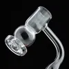 New Smoking Accessories Beveled edge and Big Air FlowHalf Weld Flat Top Terp Slurper Quartz Banger 10mm 14mm 19mm Male female better use with 4 Pearls for Dab Rig Hookah