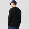 Men's Sweaters Pullover Casual Long Sleeve Loose Cotton Soft O-Neck Basic Tops Tees