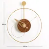 Wall Clocks Modern Quartz Clock Living Room Fashion Hanging Creative Decoration Light Luxury Horloge Home Decor WT5BGZ