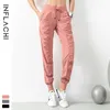 2024Breathable Sports Pants Gym Clothes Women's Joggers Quick Dry Slim Loose Running Training Fiess Leggings Nine Point Pocket Casual Trouses