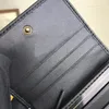 466492 MARMONT CASE CASE Wallet Designer Womens Black Leather Cardholder Zippy Coin Pres