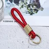 Simple Weave Key ring Ancient silver Bronze rings keychain bag hangs for women men fashion jewelry will and sandy black red blue