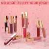 Inget märke! 12Color matte läppglans sammet dimma lipgloss sexig nakenfärg läppstift makeup kosmetika acceptera din logotyp