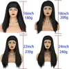 Dilys عقال الباروكات مستقيم الشعر للنساء الاصطناعية كامل الشعر الباروكات الأسود اللون مقاومة للحرارة الألياف 16-24 بوصة