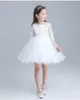 White Flower Girl Dress For Weddings Lace LowRuffles Organza Vestidos De Comunion Pageant Gowns