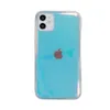 Laser kleur papier veranderende bling telefoon gevallen glitter paars licht rechte kant zachte tpu kleurrijke camera bescherming voor iphone 13 12 11 pro max xr xs x 8 plus cover