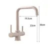 kitchen faucet with filtered water water filter taps Double Bend right angle Faucet brass made drinking water faucet sink tap T200805