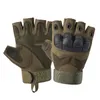 Taktiska handskar Army Sports Outdoor Motocycel Half Finger Handskar Paintball Shooting Combat Carbon Hard Knuckle Mittens