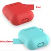 Capa protetora para Airpods 1/2 geração com fivela de metal anti-queda e capa completa para fones de ouvido capas multicores