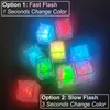 Creations Light Up Ice Cubes Holiday Lighting For Drinks. Each Glow In The Dark With 7 Color Modes. Multiple Events Multi LED Flashing Blinking USA Stock