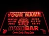 TM057 Naam gepersonaliseerde Custom Family Home Brew Mug Cheers Bar Bier LED Neon Light Signs Q0723