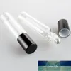 Wholesale 10ML Travel Transparent Glass Roll on Perfume Bottle For Essential Oils Empty Cosmetic Vial With Steel Beads