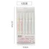 Gel Pens 12pcs Stereo Two-line Pen Student Hand Account Mark Multi-color Painting Net Red Two-color Stroke Key Highlighter