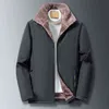 2021 Autumn Winter Fleece Jackets Men Business Casual High Quality Middle-aged And Elderly Stand-up Collar Jackets Men M-8XL Y1109