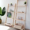 Trapezoidalna półka Meble do sypialni Solid Drewno Salon Storage Narodów Wielopiętrowy Balkon Kwiat Rack Nordic Proste stojaki podłogowe