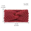 Fashion Crochet Knitted Headband Women Solid Color Autumn Winter Wide-brimmed Hair Bands Headwrap Hair Accessories