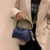 Mode Simple petit sac 2021 nouveau hiver chaîne épissage oreiller soie écharpe coréenne femmes loisirs