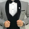 Italian Design 3 Piece Formal Men Suit Slim Fit Party Prom Houndstooth Groom Wedding Man Blazer Tuxedo304M