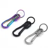 Ny rostfritt stål Keychain QuickDraw Keyring hänger nyckelringhållare Carabiner Women Men Outdoor Holders Will and Sandy