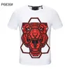 22ss panda T-shirt da uomo Skull crystal Tees Summer Basic Solid stampa lettera Orso Skateboard Casual Punk top Tee uomo donna Camicie abbigliamento tigre