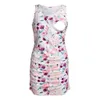 Women Floral Pregnancy Dress Spaghetti Strap Summer Dress Summer Maternity Nursing Tank Dress For Breastfeeding Q0713