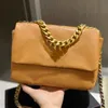 2021 Novo Produto Simple Moda Atmosfera Chain Flap Messenger Bolsa Com Full senso de Design Mulheres Fivela de Ouro Flap Bolsas De Couro Mochila