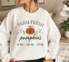 Otoño sudadera Farm Fresh Pumpkins sudadera unisex ins moda cuello redondo camisa pareja halloween clásico festival top 210930