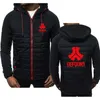 Новые Мужчины Hoodie Осень Defqon 1 Rock Hip Hop Streetwear Мужчины Молния Толстовки Молдовые Толстовки Мужские Печать Спортивные Худовые Куртка Мужчин