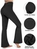 Kvinnors V-Waist Micro Fleared Pants Lu-008 Yoga Outfits Leisure Sports Trouses Justera Groove Yoga kläder breda ben Gym Leggings