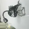 Retro Table Lamp Angler Fish with Flexible Head Artistic Myctophidae Lantern 211101