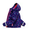 Élève enfants Sherpa doublé polaire veste isolée manteaux d'hiver à capuche coupe-vent moyen hauts vêtements d'extérieur imperméable coupe-vent épais soft shell sport de plein air L15I2KN